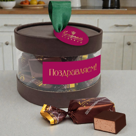 Конфеты суфле в горьком шоколаде (шоколадное) 80г