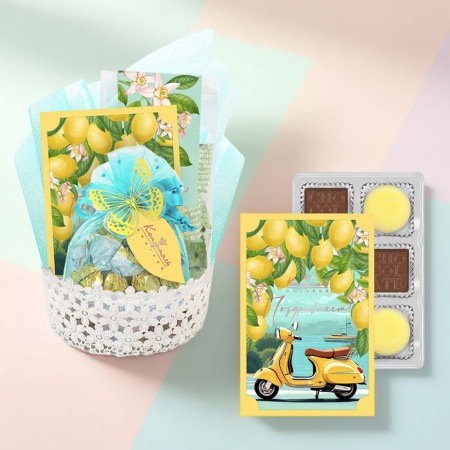 Подарочная корзина: мармелад, конфеты глазированные, конфеты "Ассорти"