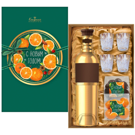 Набор стопок и конфет драже