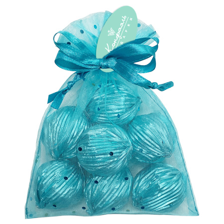 Мешочек бирюзовый с марципановыми конфетами