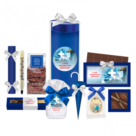 Круглый синий набор конфет: сухофрукты, цукаты, суфле-мармелад