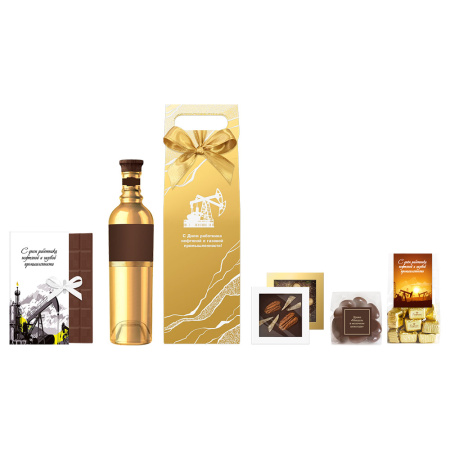 Набор "День нефтяника": шоколад, конфеты ассорти, драже