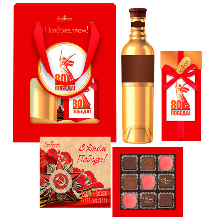 Сухофрукты, конфеты ассорти, суфле набор 9 мая