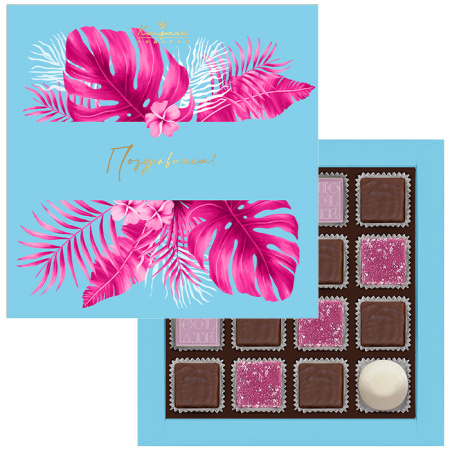 Набор шоколадных конфет ассорти, мармелада и суфле 145г