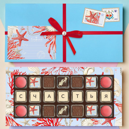 Набор: мармелад желейный, конфеты глазированные, ассорти 225г