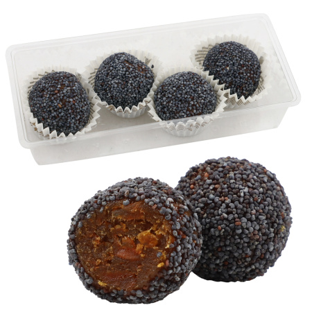 Лилаки конфеты ручной работы из абрикоса с маком 40г Лилаки конфеты ручной работы из абрикоса с маком 40г