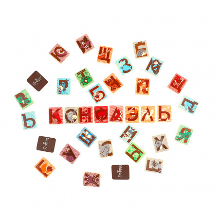 Шоколадная азбука - шоколад белый и горький