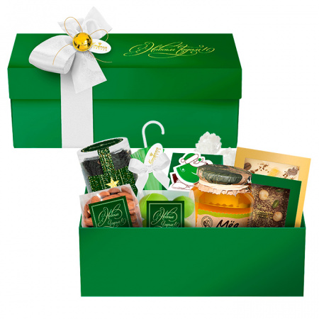 Подарочный набор: шоколад, драже, конфеты, чай, орехи, сахар 960г