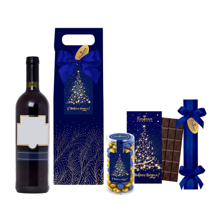 Набор шоколада, драже, сухофруктов