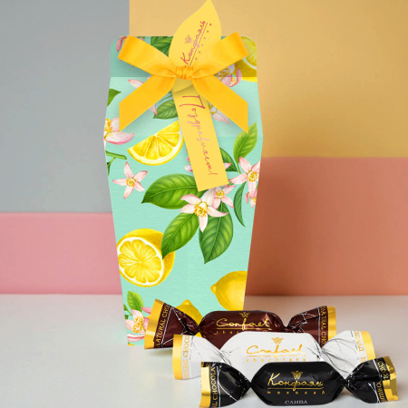 Сухофрукты в горьком  шоколаде (финик, слива, абрикос) 155г