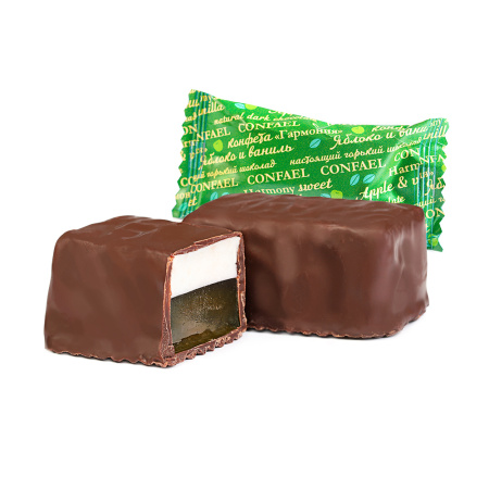 Апельсиновый мармелад и суфле, яблочный мармелад и суфле в горьком шоколаде 105г