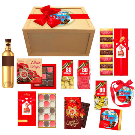 Набор с конфетами: ассорти, мармелад, шоколад