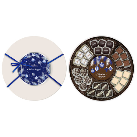 Набор шоколадных конфет ассорти, сухофруктов, мягкий грильяж