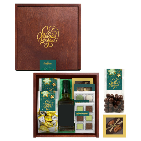 Шкатулка с мармеладом, конфетами ассорти, шоколадом