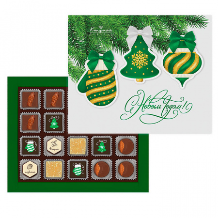 Подарочный набор: шоколад, мармелад, конфеты, ассорти 200г