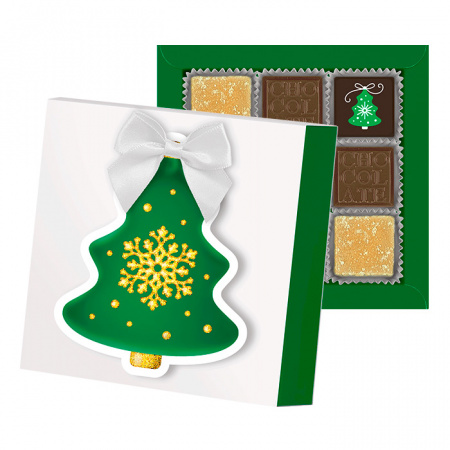 Подарочный набор гостинец - Елочка: мармелад, конфеты "Ассорти"