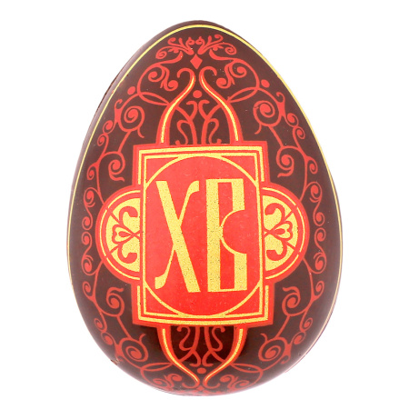 Яйцо из молочного шоколада с декором красно-желтый ХВ 30г