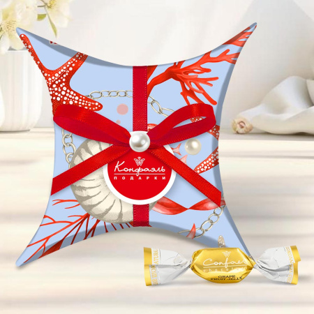 Подушечка средняя с мармеладом в шоколаде 60г