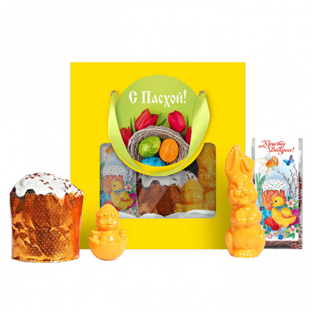 Подарочный набор с Пасхальным куличом №2