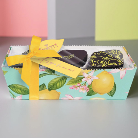 Суфле в горьком шоколаде (лимонное) 90г