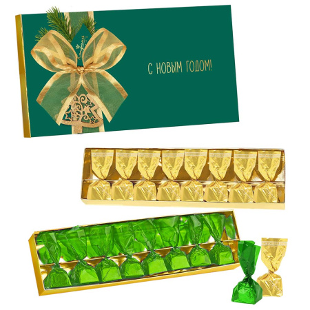 Конфеты ассорти с шоколадной начинкой, шоколад молочный с миндалем 160г