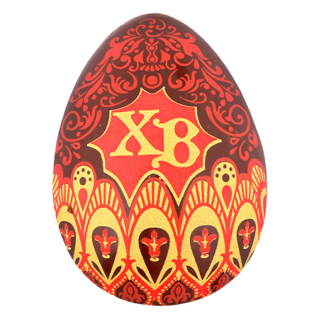 Яйцо из молочного шоколада с красным декором ХВ 30г