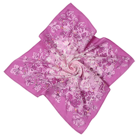 Платок «Фиолетовые цветы» (52х52см)