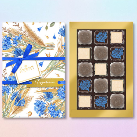 Набор конфет ассорти и мармелада со вкусом кофе