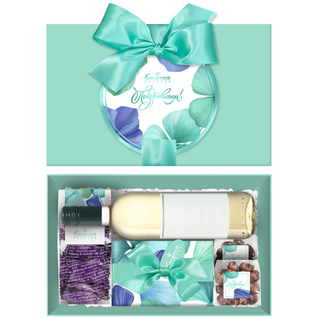 Набор с конфетами: мягкий грильяж, мармелад-суфле, драже, цукаты