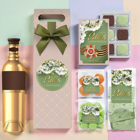 "9 мая" набор конфет: суфле, мармелад-суфле, драже