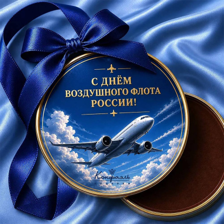 Шоколадная медаль"С Днем Воздушного флота России"