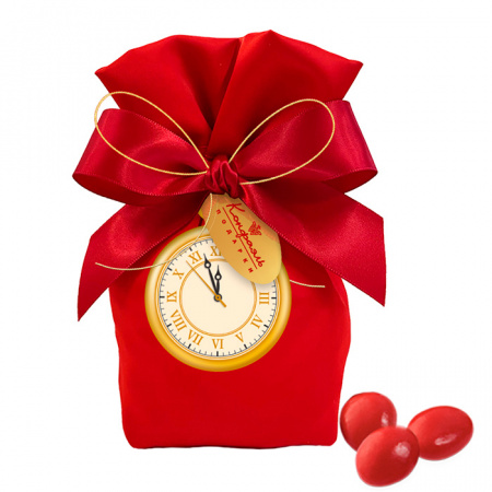 Подарочный мешок драже "Клубника" в шоколаде 250г