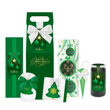 Сумочка высокая зеленая: подарочный набор шоколада, мармелада, конфет, цукатов, чая 605г Сумочка высокая зеленая: подарочный набор шоколада, мармелада, конфет, цукатов, чая 605г