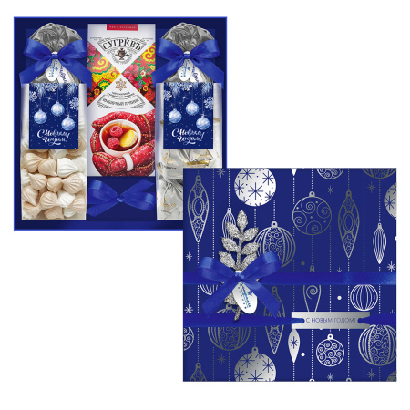 Набор с конфетами: суфле-безе, меренги, драже, мягкий грильяж