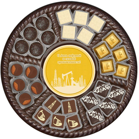 Набор цукатов, драже, шоколада "День нефтяника" 360г