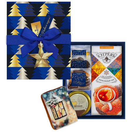 Набор конфет: цукаты, драже, пряник, мед,чай