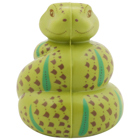 Змея зеленая из белого шоколада с декором 105г