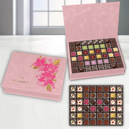 Роскошное собрание конфет ручной работы (розовое)