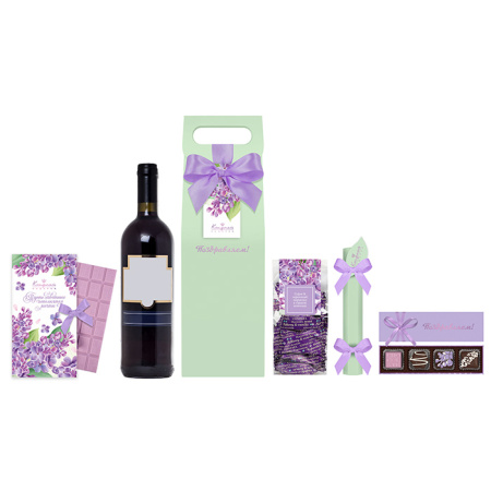 Подарочный набор шоколада, сухофруктов и конфет