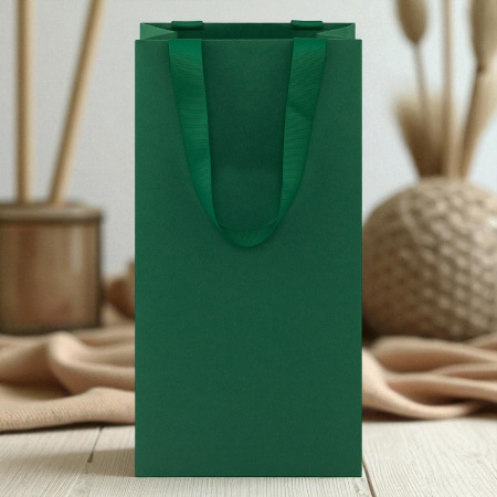 Пакет зеленый узкий 18х11х35