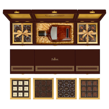 Шкатулка с конфетами: ручной работы, суфле, сухофрукты