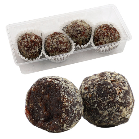 Лилаки конфеты ручной работы из хурмы с тертым фундуком 40г