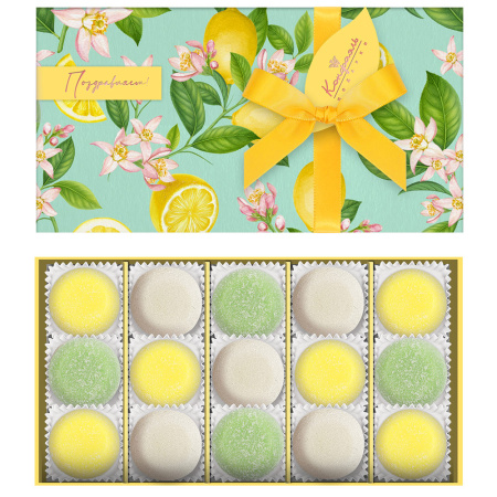 Мармелад со вкусами «Сливочная намелака», «Зеленая дыня», «Банан» 255г