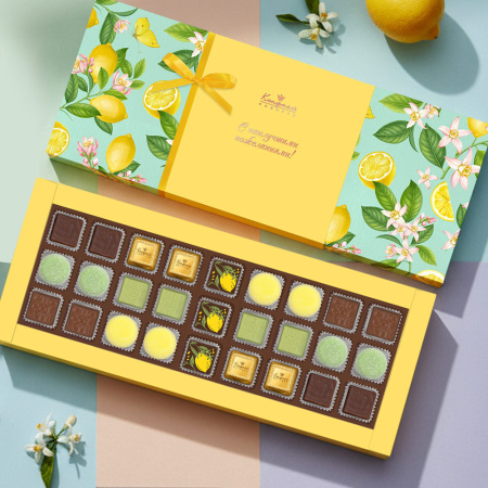 Суфле в горьком шоколаде, шоколадные конфеты ассорти, мармелад со вкусами «Банан», «Зеленая дыня» 300г