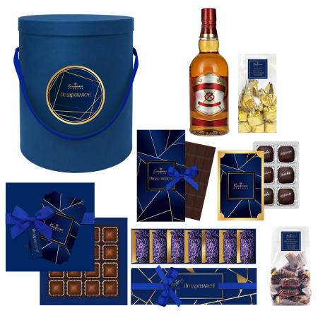 Набор: конфеты ассорти, мармелад-суфле, сухофрукты