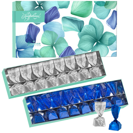 Набор конфет ассорти и молочного шоколада с фундуком