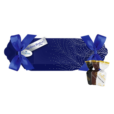 Набор с конфетами суфле синий 80г