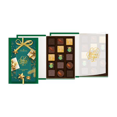 Книга с конфетами ассорти