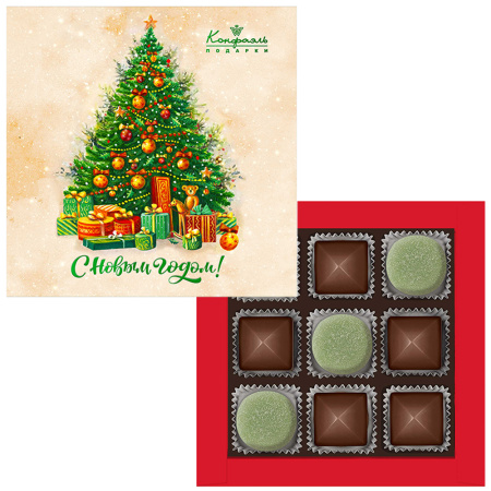 Набор с конфетами: ассорти, мармелад-суфле, сухофрукты