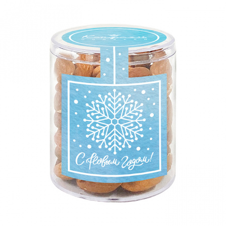 Подарочная туба малая: Ядра орехов миндаля 75г